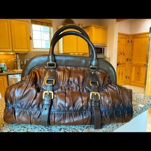 Authentic PRADA Gaufre Frame Tote